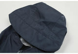 New 2023 Mens Blue Undermycar Armor zipper Parkas Windproof hooded Jacket Tatting Multiple pockets outdoor Wear size 1 2 3 #464