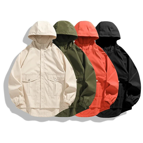 Leather Panel Streetwear Jacket Daily Fit Staple