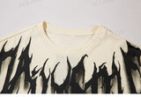 Y2k Chrome logo – Men Short Sleeve T Shirts Thorn Letter Print Tshirt High Str