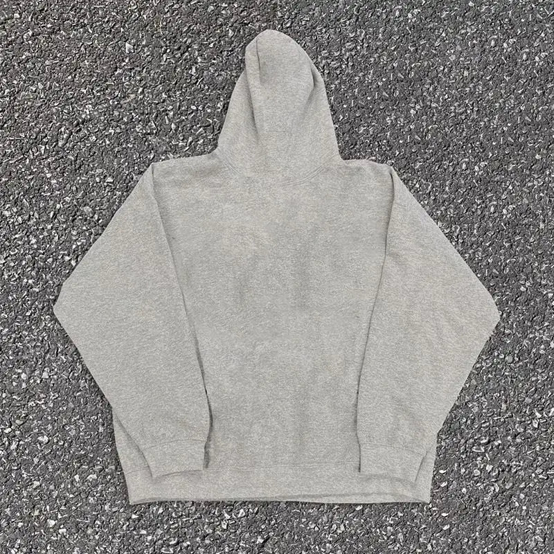 Autumn Winter Ins American Retro Letter Couple Hooded Sweatshirt Trend Y2K Niche Thickened Men's and Women's Hoodie Tops Jacket