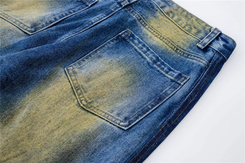 2024 hip hop ripped jeans y2k american style destroyed hole baggy denim pants wash vintage retro jean hipster unique jeans style 5482