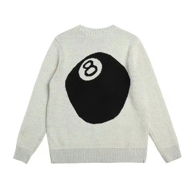 new 2022 men luxury billiards black eight gentleman classic mohair dice knit casual sweaters pullover asian size high drake 20 - trendy hip hop fashion hoodie, urban fashion pullover, gothic aesthetic hoodie for winter