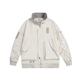 techwear zip bomber, urban fashion, for men, fall streetwear outfit, oversized style, layered fashion, modern aesthetic, graphic detail