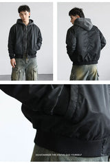 double-layered streetwear hoodie, 2025 trend piece - aesthetic hip hop inspired casual wear