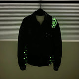 New fluorescent Luxury Men West Coast CRIPS Cashew Shirt Coats & Jackets / Down Coats Cotton Warm Winter Oversize Thin #A586