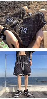 American Retro Tie-dye Denim Shorts Male Streetwear Short Jeans Luxury 2024 Summer Korean Fashion Hip-hop Cargo Straight Shorts