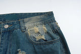 destroy ripped scratched patchwork denim jeans mens casual straight biker zipper trousers streetwear hip hop jean pants joggers unique joggers style 3912