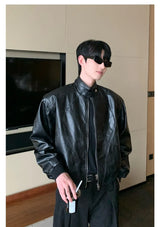 grunge street bomber, modern fit for men, oversized fit