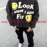 2024 Autumn Winter New American Heavy Duty Vintage Hoodie Long Sleeve