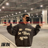 Autumn Winter New 2024 Vintage American Long Sleeved Hoodie Mens Heavy