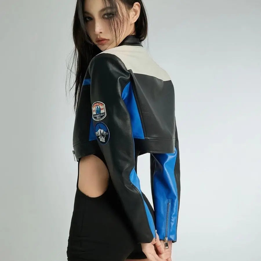 Fleece parka graffiti quilted minimalist nan