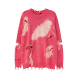 grunge pullover streetwear, modern knitwear, cozy fashion fit, stylish street outfit, modern aesthetic appeal