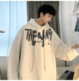 High Street Letter Print Oversized Hoodie Mens New Hip Hop Fashion