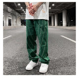 fashion design lines denim jeans mens zipper loose straight trousers hip hop new casual streetwear pants joggers baggy jeans unique joggers style 1445