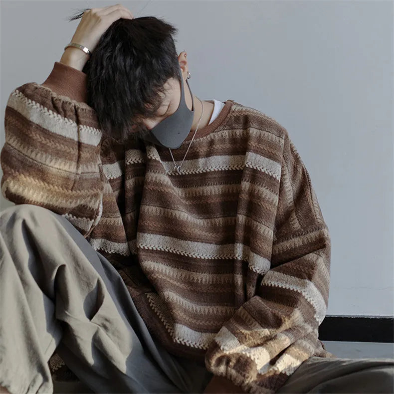 retro street knitwear, high-street look, trendy streetwear apparel for men and women