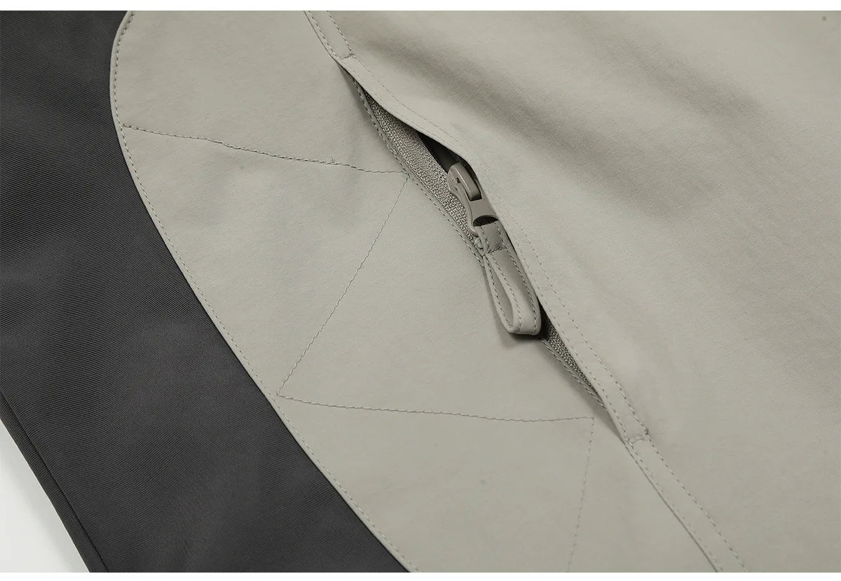 New 2023 Mens Undermycar Armor zipper Parkas Windproof hooded Jacket Tatting Multiple pockets outdoor Wear size 1 2 3 #412