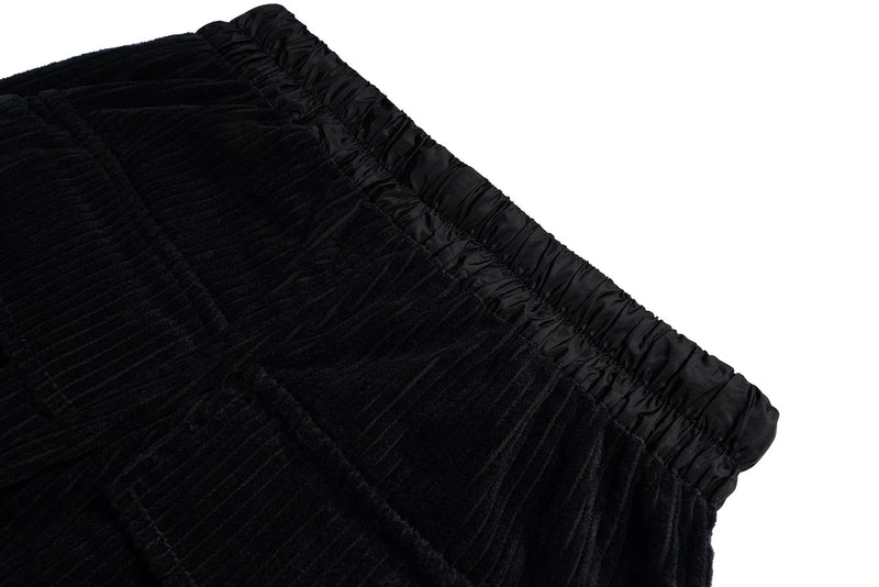 ro style wide leg corduroy pocket baggy cargo pants for men and women drawstring streetwear ropa hombre straight trousers unique cargo style 1268
