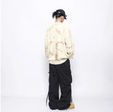 retro flame hoodie, high-street style, oversized streetwear hoodie for men, urban techwear fashion