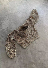 American Y2K New Fleece Padded Leopard Zipper Hoodie Women Street Fash
