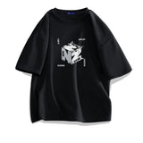 Trapwear Angelcore design – 2024 New Cube Graphic Print T Shirts For Men Personality Fas