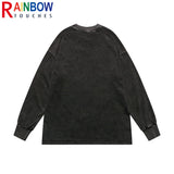 Skatercore Top – Rainbowtouches News Long Sleeved T Shirt Men High Street Fas – Modern Streetwear for Everyone