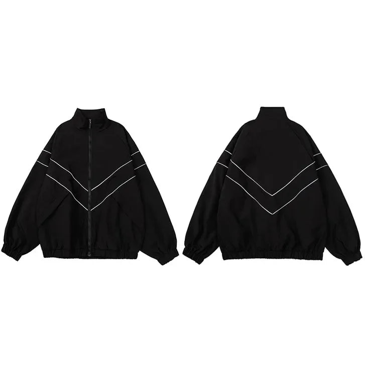 retro baseball bomber, cold season style, for men, fall streetwear outfit, oversized style, layered fashion, modern aesthetic
