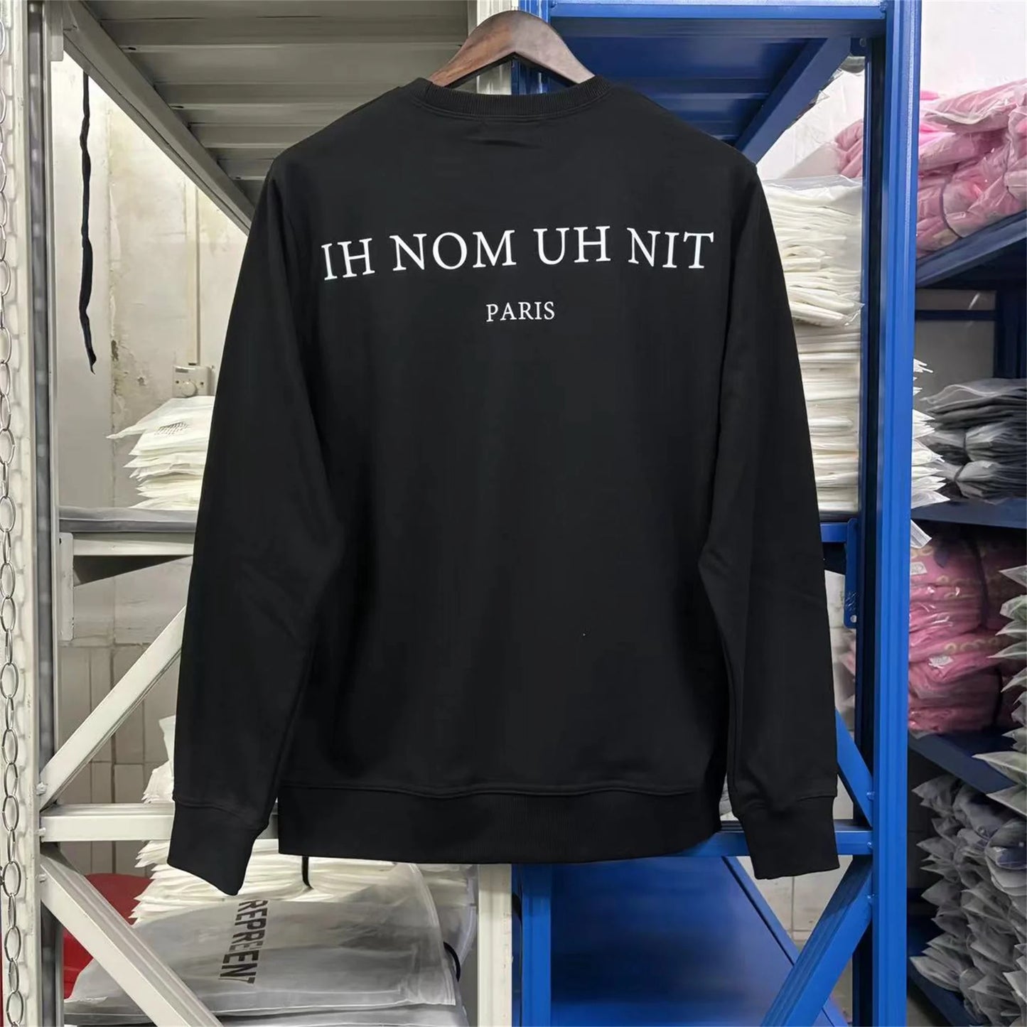 Y2K flame hoodie with high-contrast graphic elements