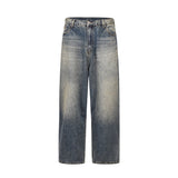 harajuku washed gradient color wide leg baggy denim trousers unisex straight loose casual jeans mens oversized cargo pants baggy cargo bottoms