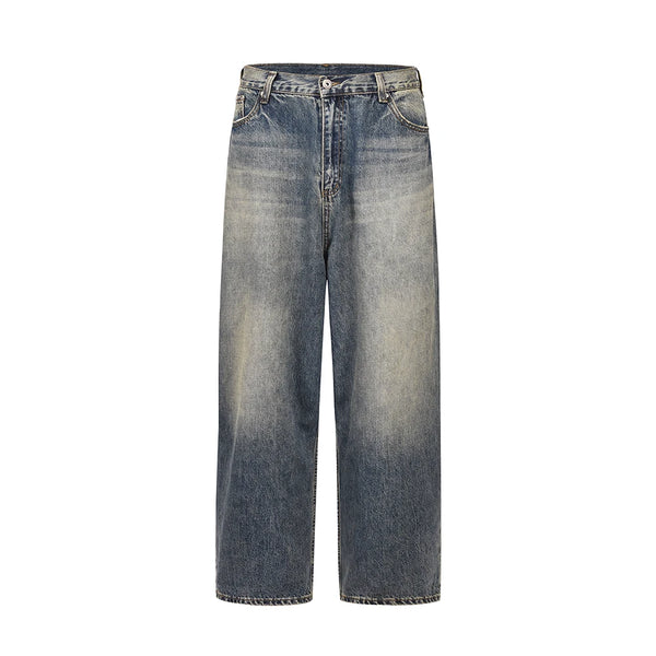 harajuku washed gradient color wide leg baggy denim trousers unisex straight loose casual jeans mens oversized cargo pants baggy cargo bottoms