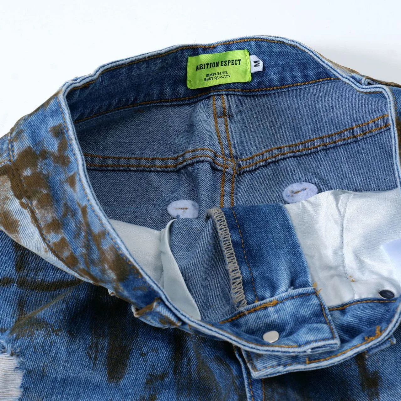 vintage ripped straight jeans blue distressed baggy jeans trousers streetwear luxury loose casual denim pants male y2k hombre urban skinny jeans