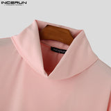Fashion Casual Style Tops Incerun New Mens Pile Collar Design Hoodies