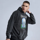 cyberpunk tribal flames featuring rainbowtouches washed hoodie vintage oversized men high street dog printing fashion hip hop unisex loose mens graphic hoodies