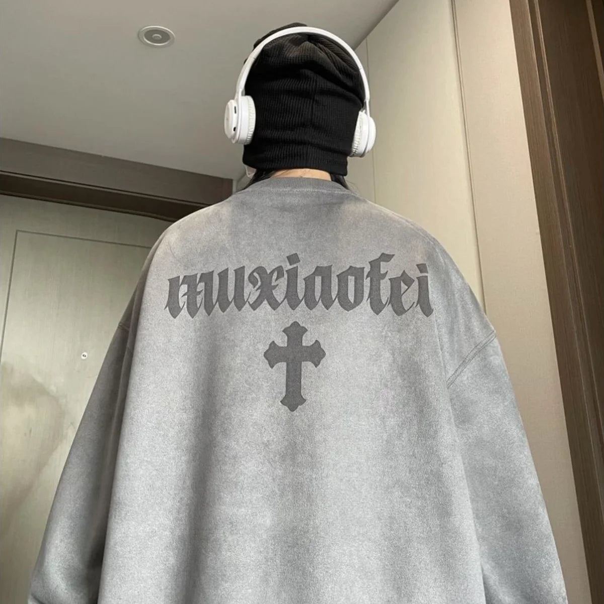 Club Paradise Limited Winter Korean Trendy Suede Sweatshirt…