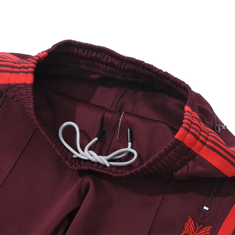 best quality embroidery logo new pants men woman side edge weaving stripe drawstring loose casual grey motion trousers unique default style 5137