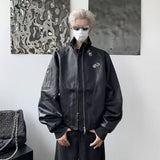 grunge street bomber, modern fit for men, oversized fit