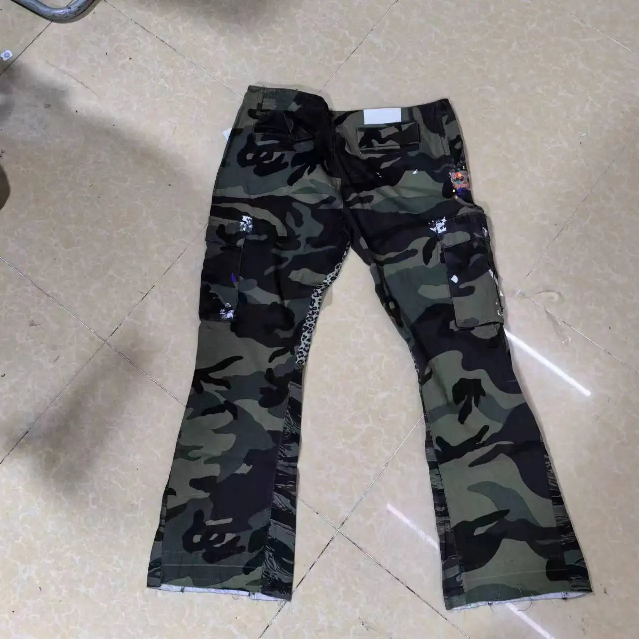 new luxury men 2024 cotton camouflage leopard comfortable cotton parkour sweat casual pants tactical function cargo u48 utility cargo pants