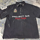 Embroidered patchwork shirt