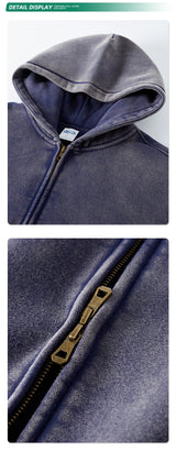 Batik Fleece Zippered Hoodie | Skatercore Style Hoodie