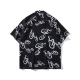 Dark Icon Snake Men's Shirt Short Sleeve Summer Vintage Polo Shirt Holiday Beach Shirts Man