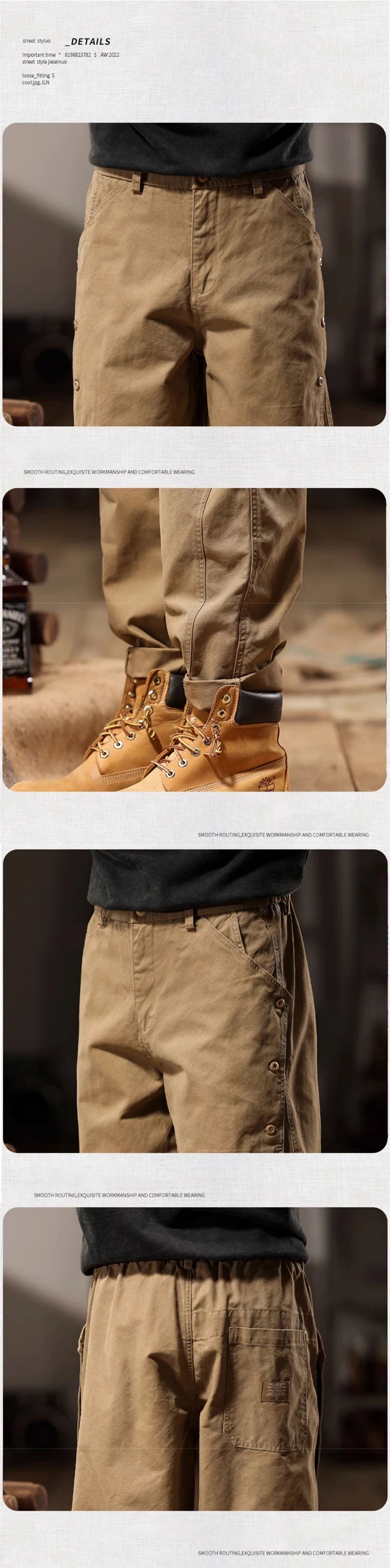 new breasted cargo tracksuit pants for men autumn y2k vintage harem tactical sweatpants casual outdoor baggy joggers trousers unique joggers style 70