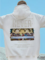 Autumn Jesus Oil Painting Graphic Print Hoodies Men Oversized Fleece Hoodie