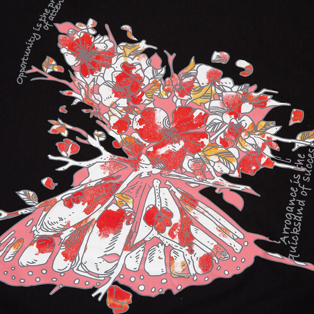 "Red Butterfly" Unisex Men Women Streetwear Graphic Sweatshirt Daulet Apparel
