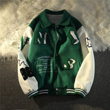 Retro Baseball Jacket for Men Cold Weather Jacket