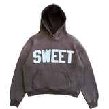 Y2k Winter Long Sleeved Hoodie Sweatshirt Oversized Winter Clothes Streetwear Y2k Vintage Punk Graffiti Print Top School Ootd