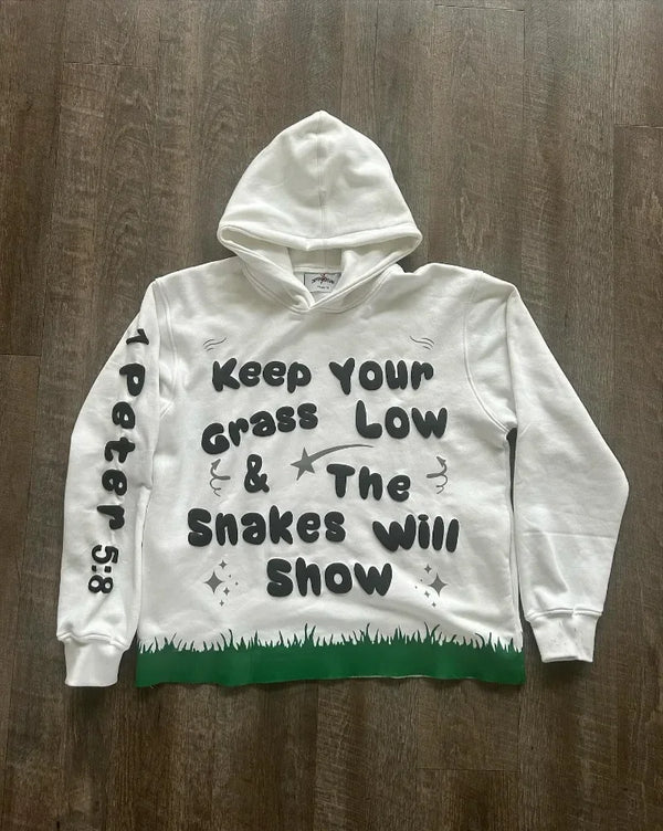 American Retro Fashion Letter Pattern Oversize Hoodie Mens Gothic Casu