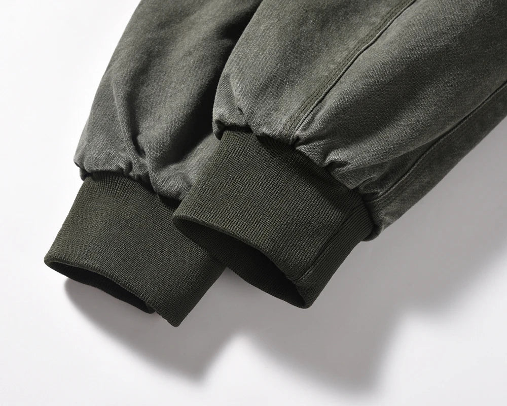 Urban zip-up bomber high fashion fleece quilted