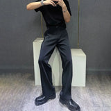 mens trousers simple business light casual pants autumn british style all match comfortable straight pants mens clothing 2024 urban fashion pants
