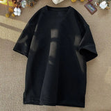 Sadcore Vintage anime – 2023 Summer Men T Shirt Short Sleeve Loose Fashion New Desig
