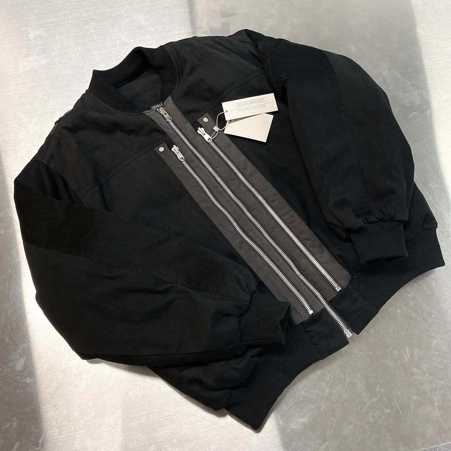undermycar 2023 deconstructed multi zipper autumn winter flight jacket nan streetwear fashion photo stylish outerwear men urb - variant style 5962bc for streetwear fashion