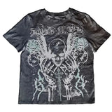 Vaporwave Crying angel – Dark Punk Y2K 90S Harajuku Round Retro Skull Large Pattern S